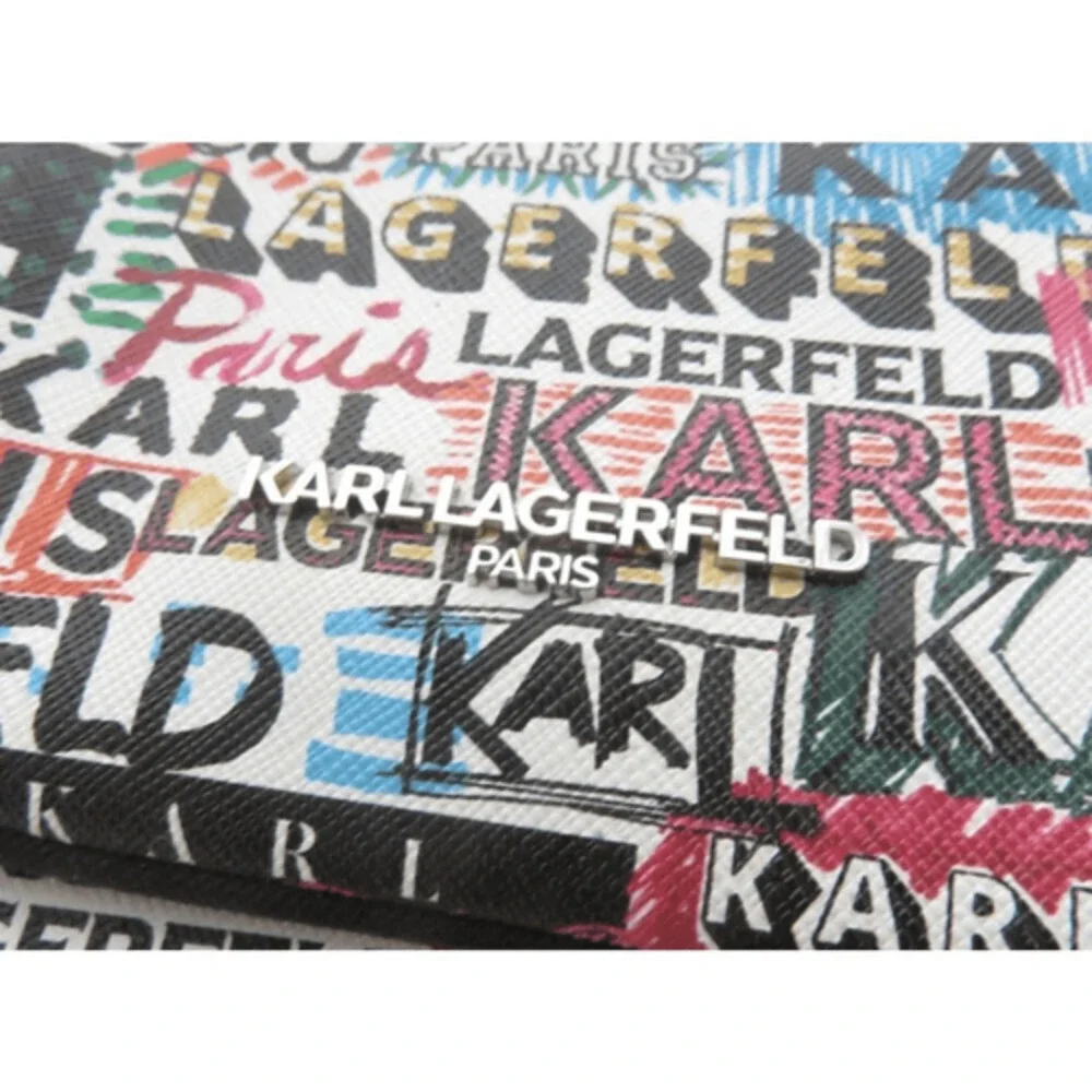 Karl Lagerfeld Paris Graffiti Crossbody/Phone Bag Faux Leather